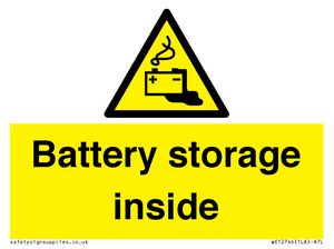 Battery storage inside